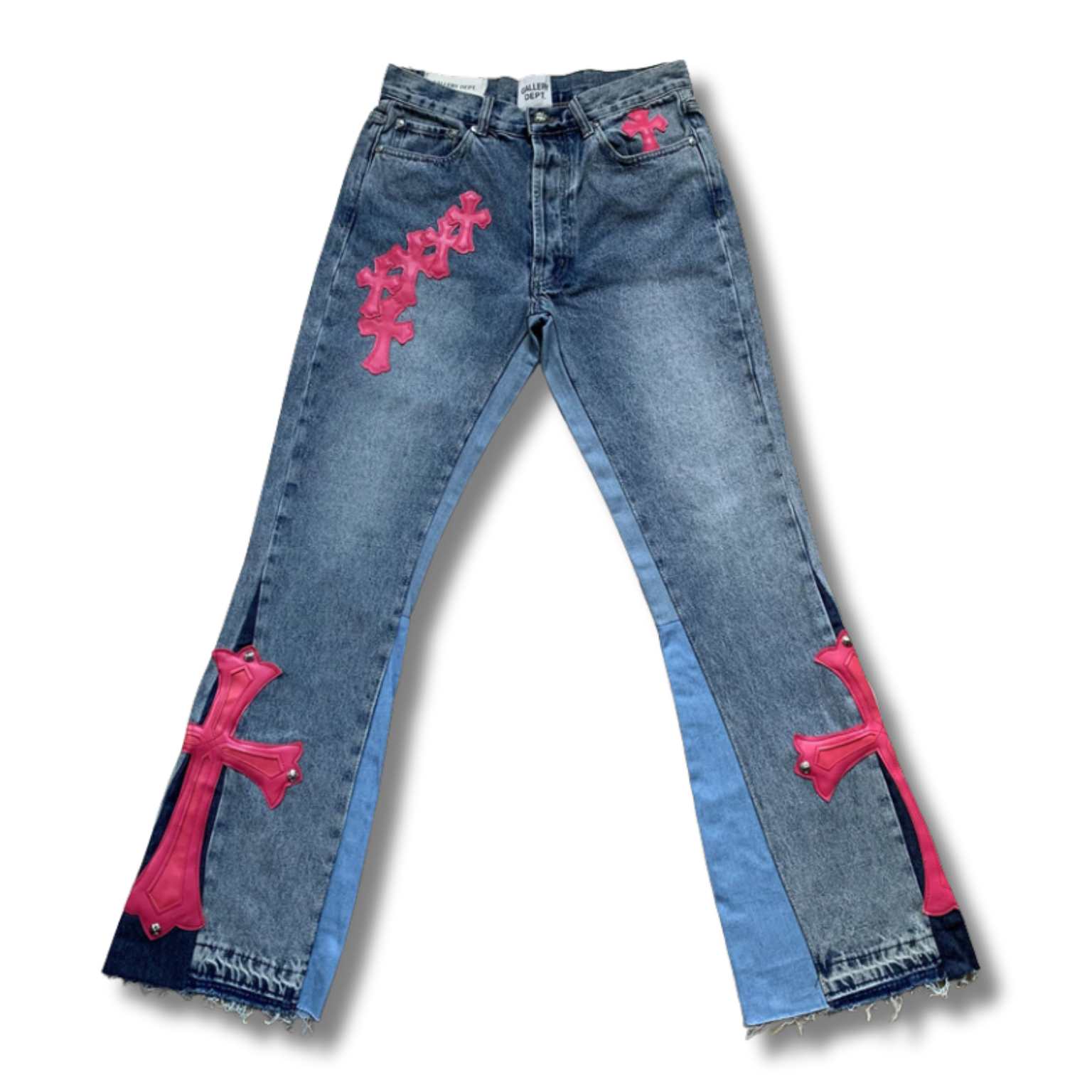 C hearts blue Jeans red cross