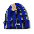 Stu Beanie blue w stripes