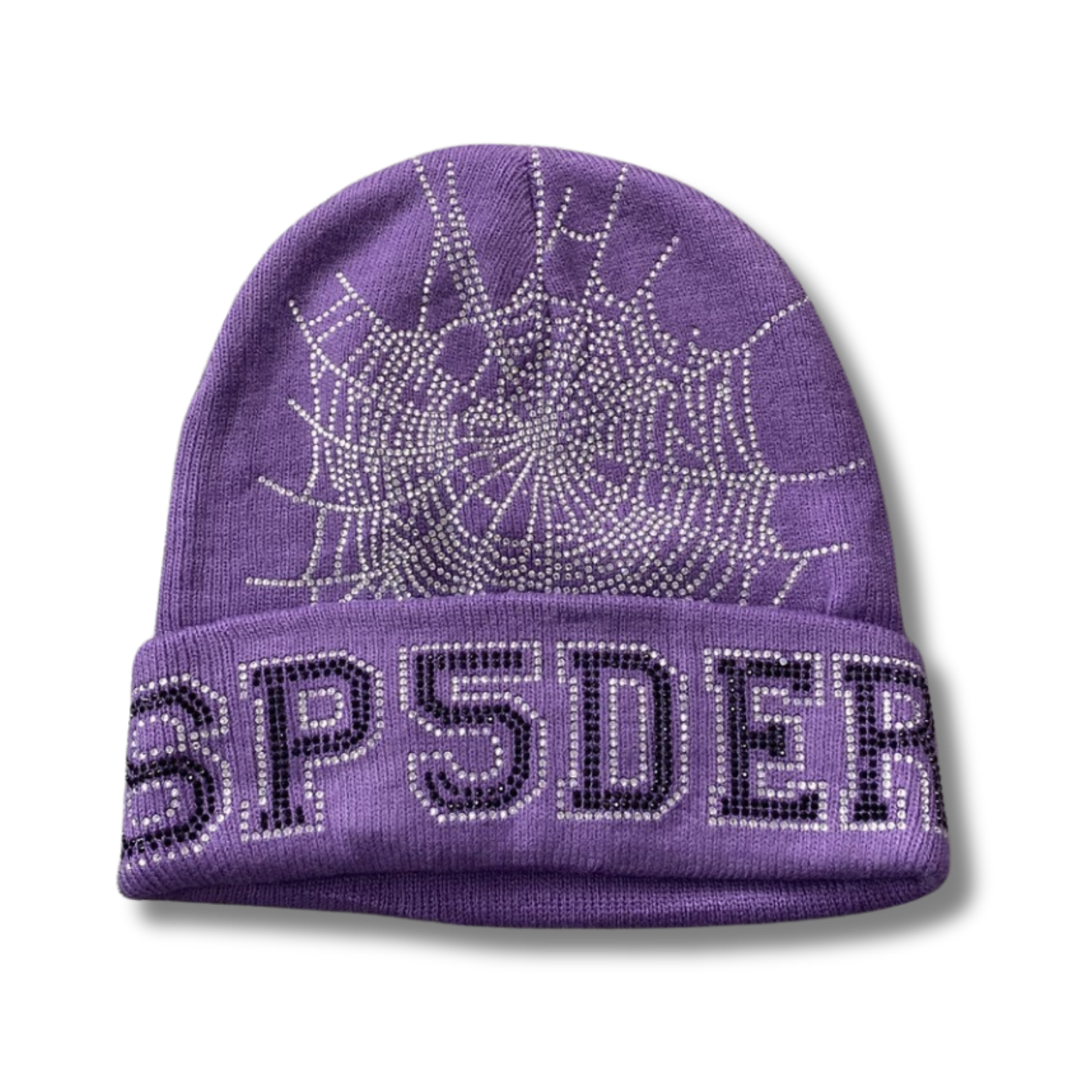 Spider Beanie purple