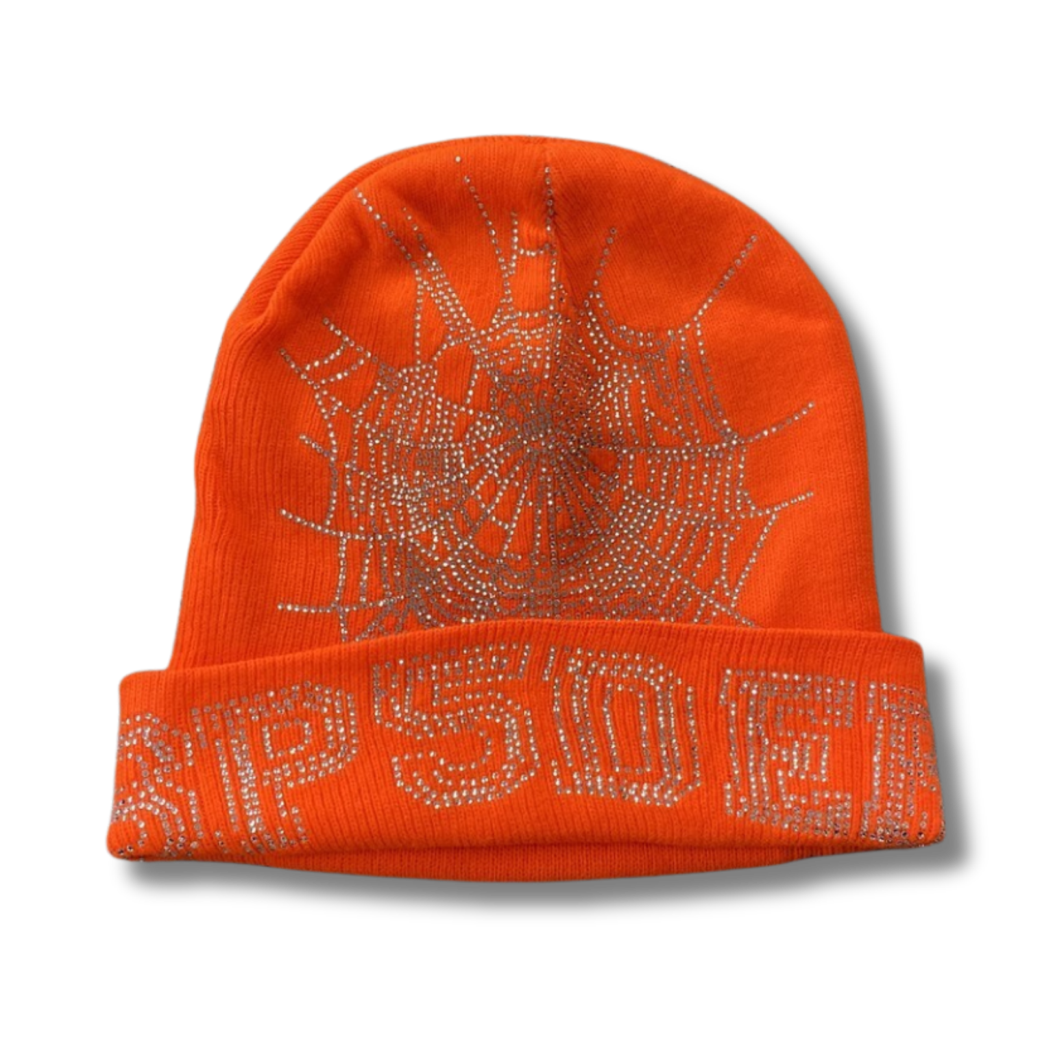 Spider Beanie orange