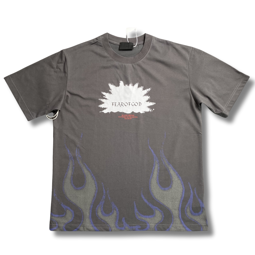 FOG T-Shirt flames gray