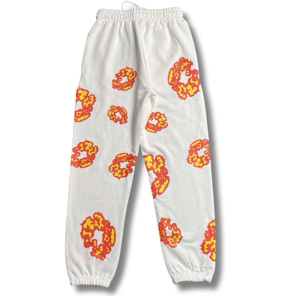 D Tears Pants orange w white