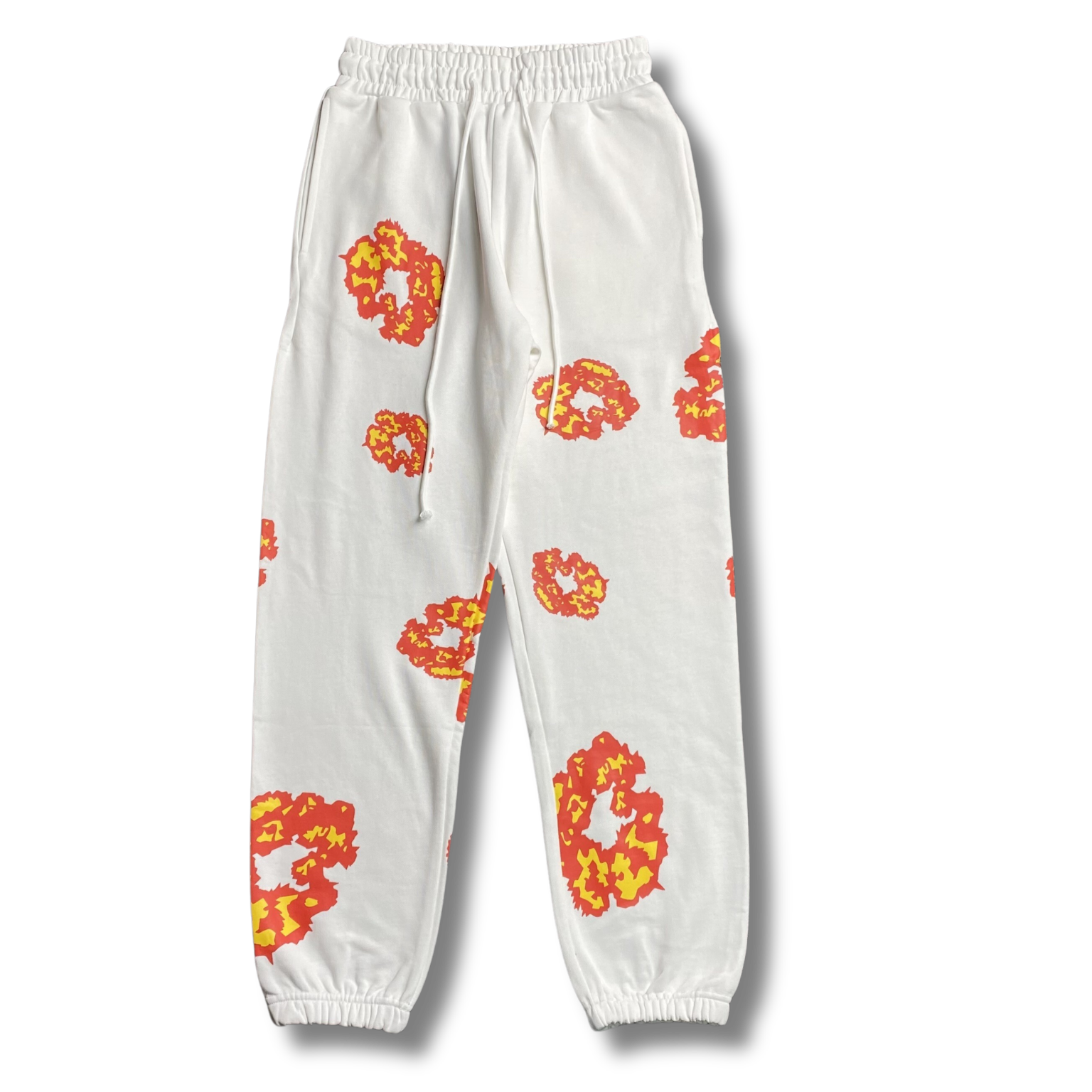 D Tears Pants orange w white