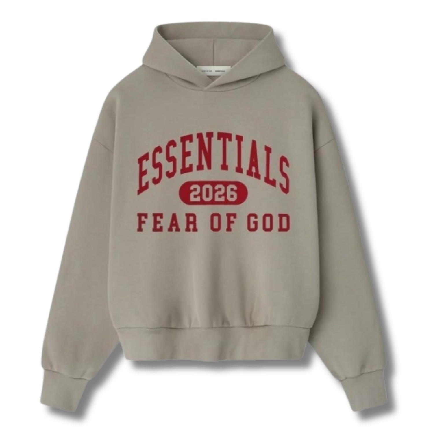 FOG Hoodie gray w red