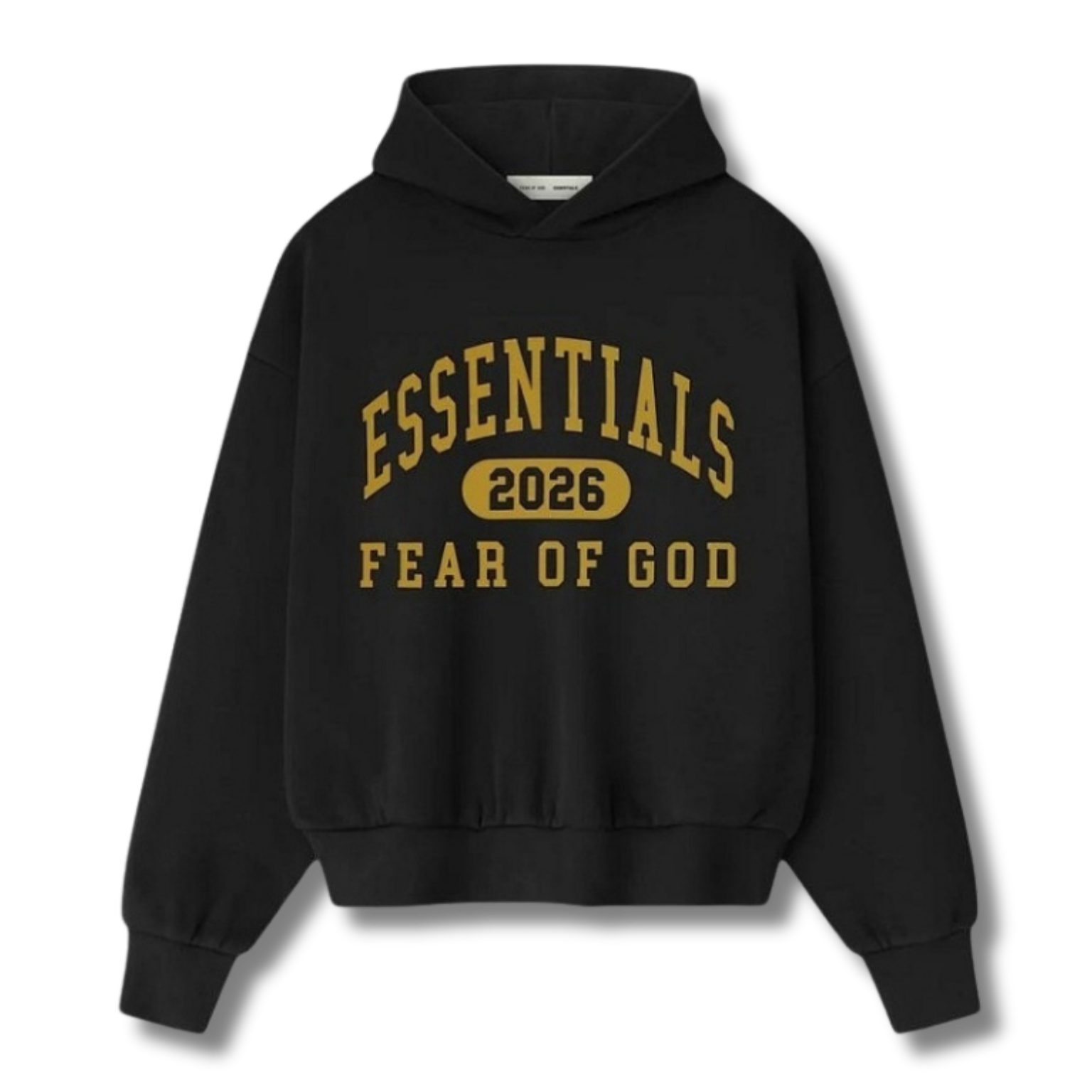 FOG Hoodie black w yellow