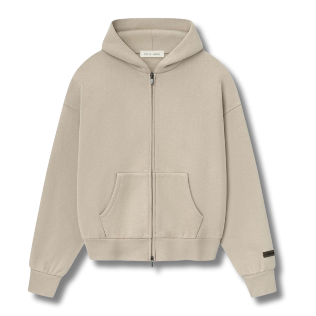 FOG zip up Hoodie beige