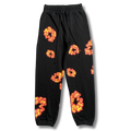 D Tears Pants orange w black