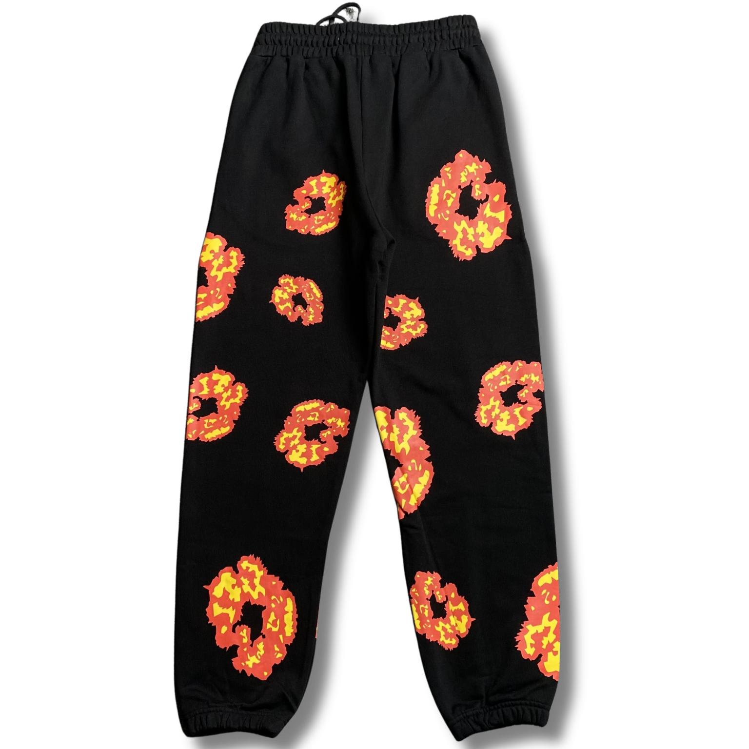 D Tears Pants orange w black