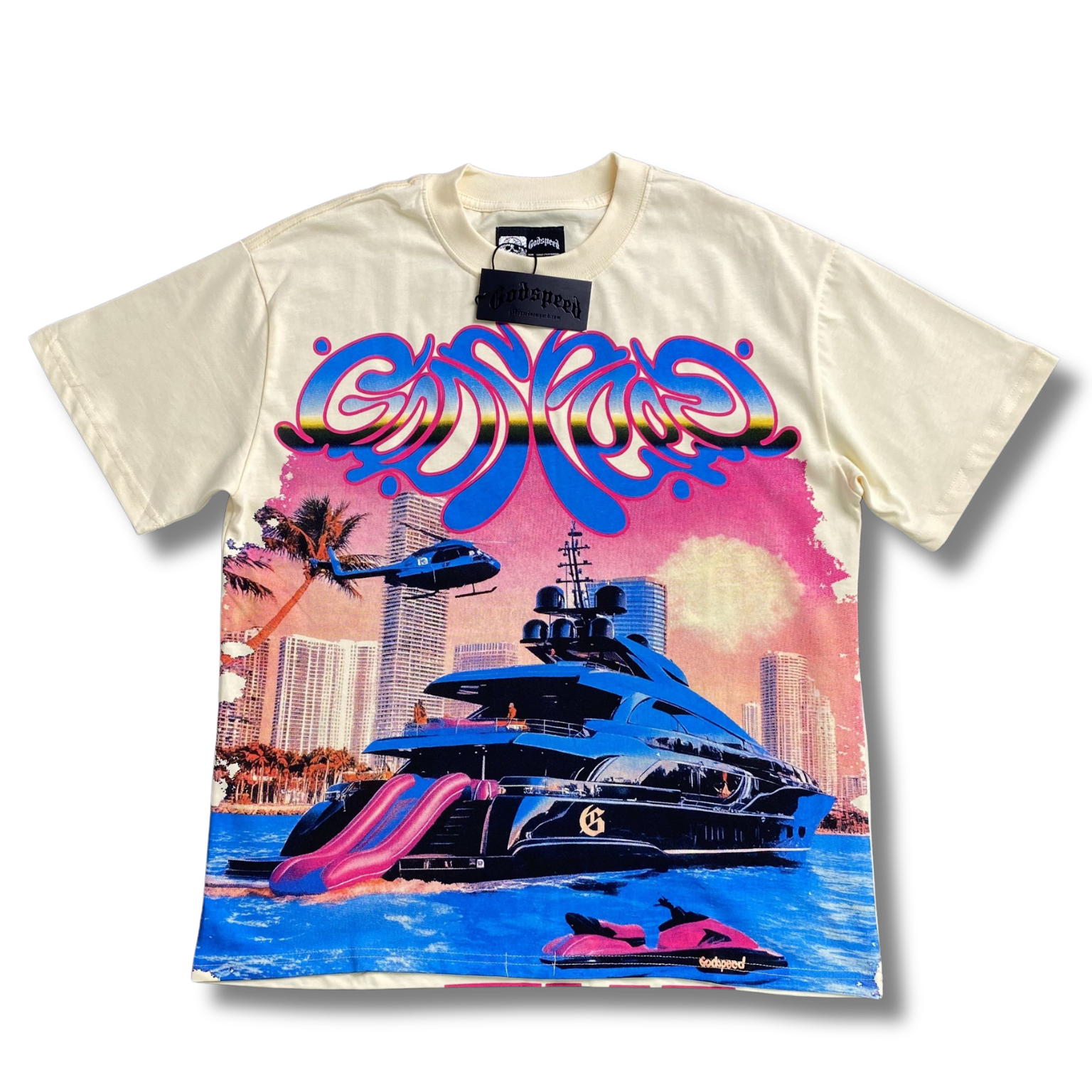 G Speed T-shirt yacht beige
