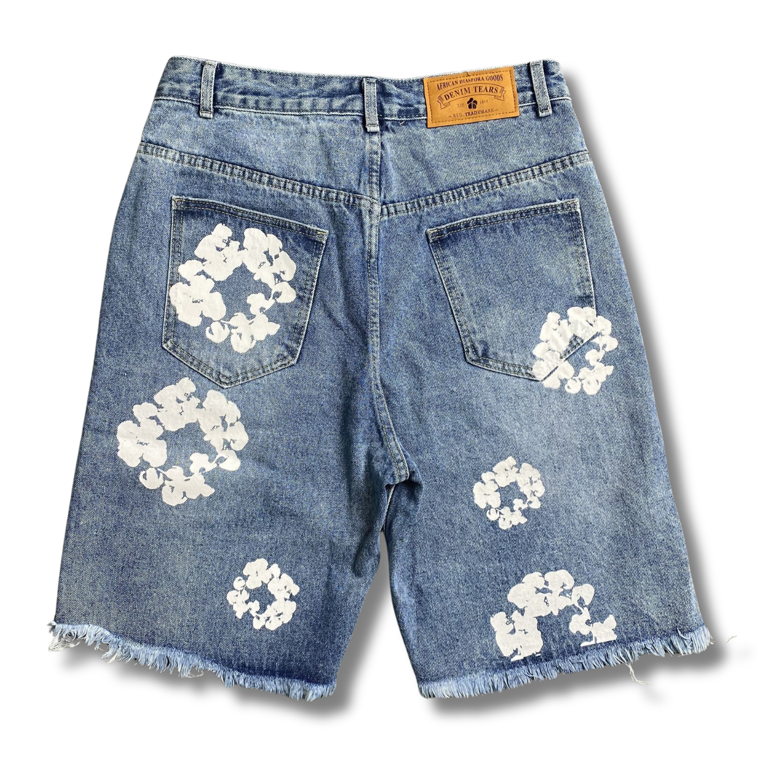 D Tears shorts knee length blue
