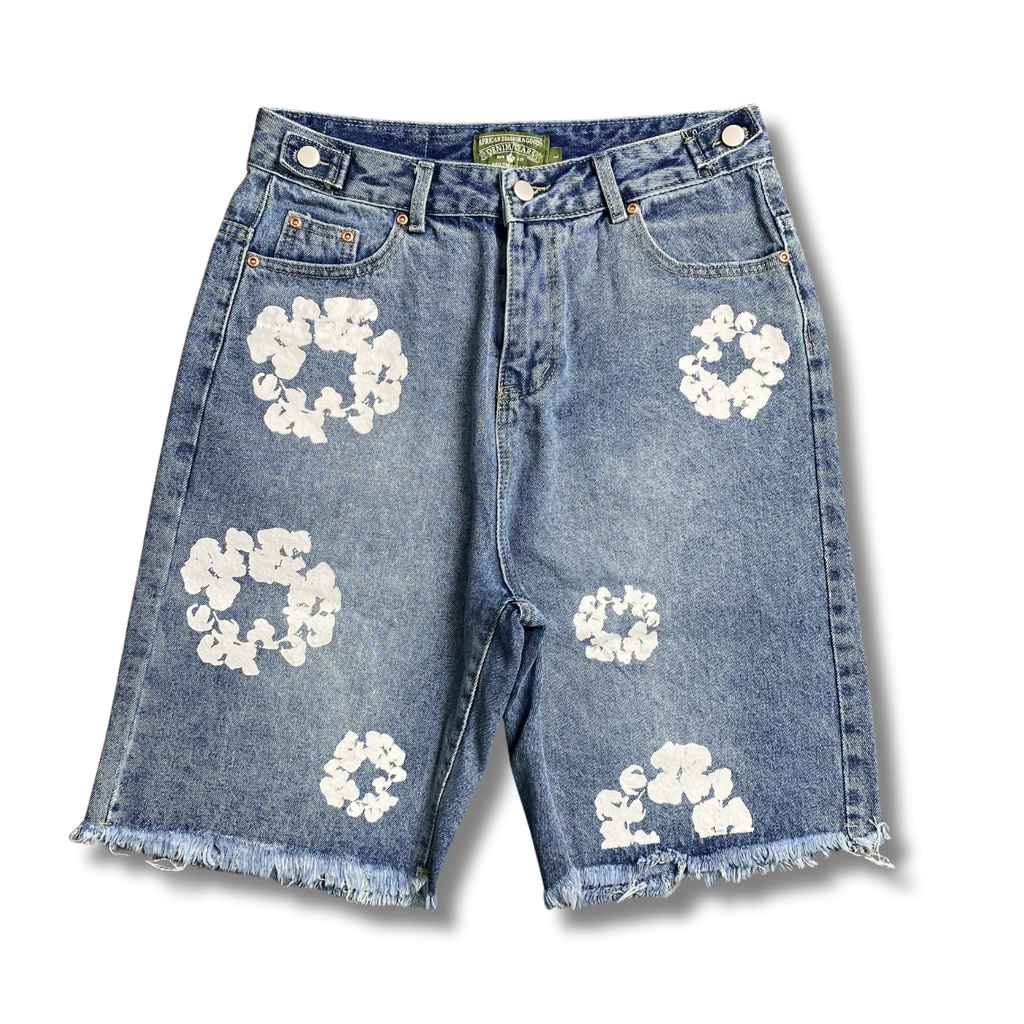 D Tears shorts knee length blue