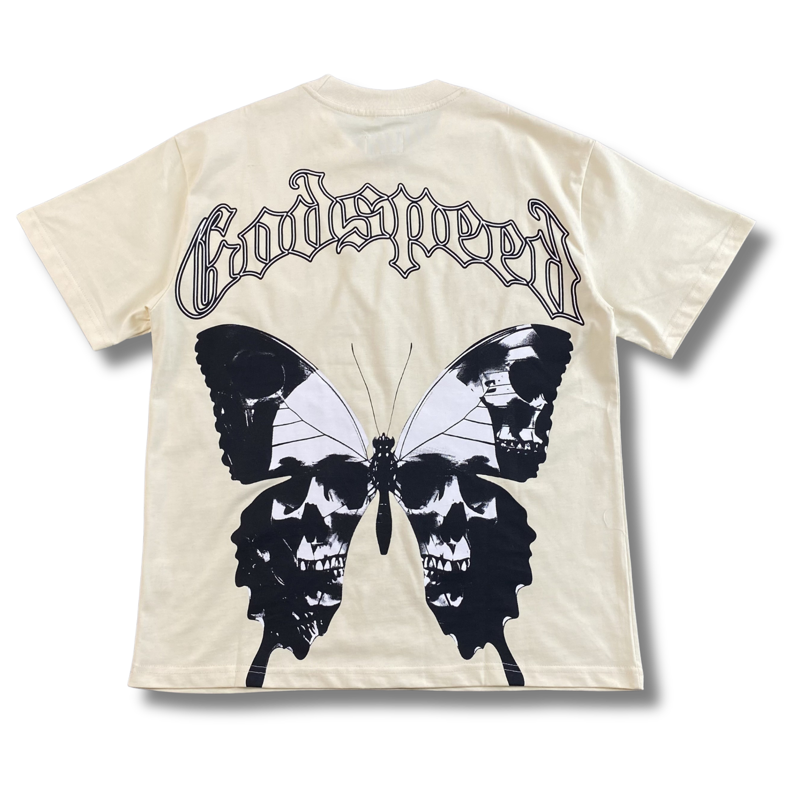 G Speed T-shirt butterfly beige