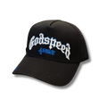 G Speed cap black w blue