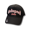 G Speed cap black w white n red