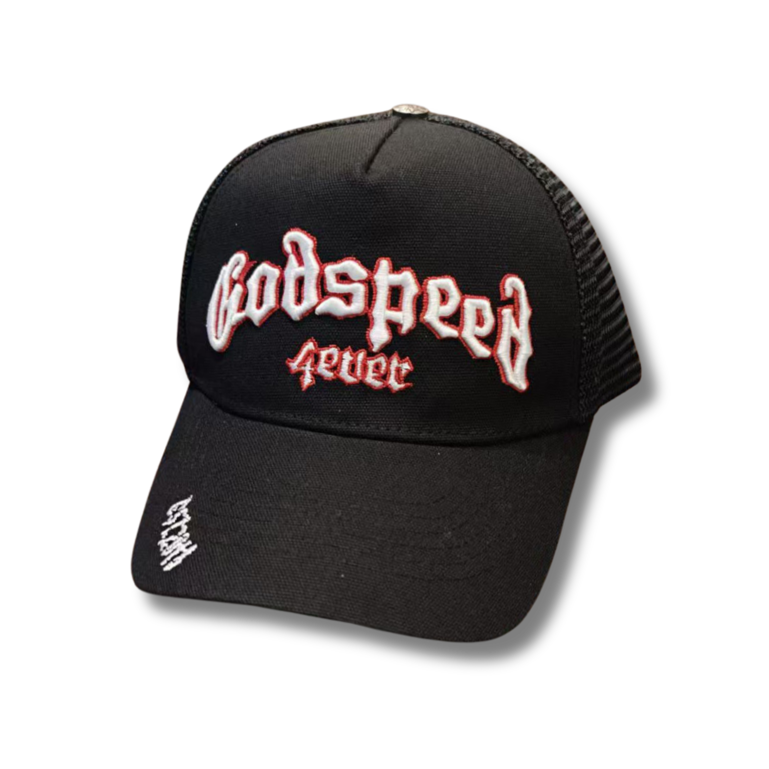 G Speed cap black w white n red