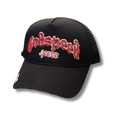 G Speed cap black w full red