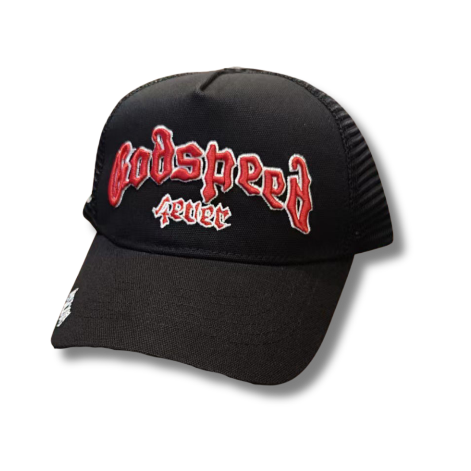 G Speed cap black w full red