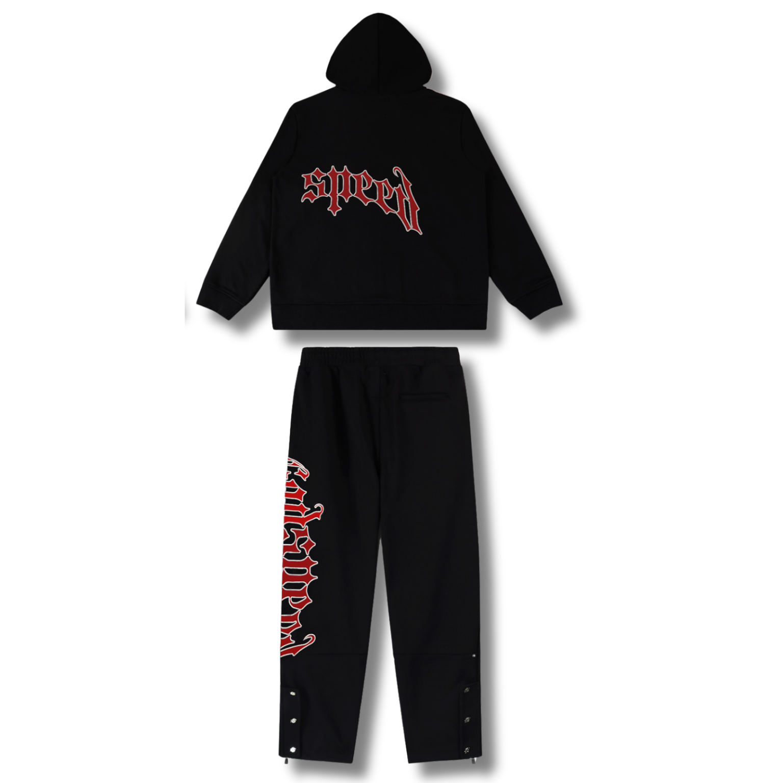 G Speed Tracksuit black w red