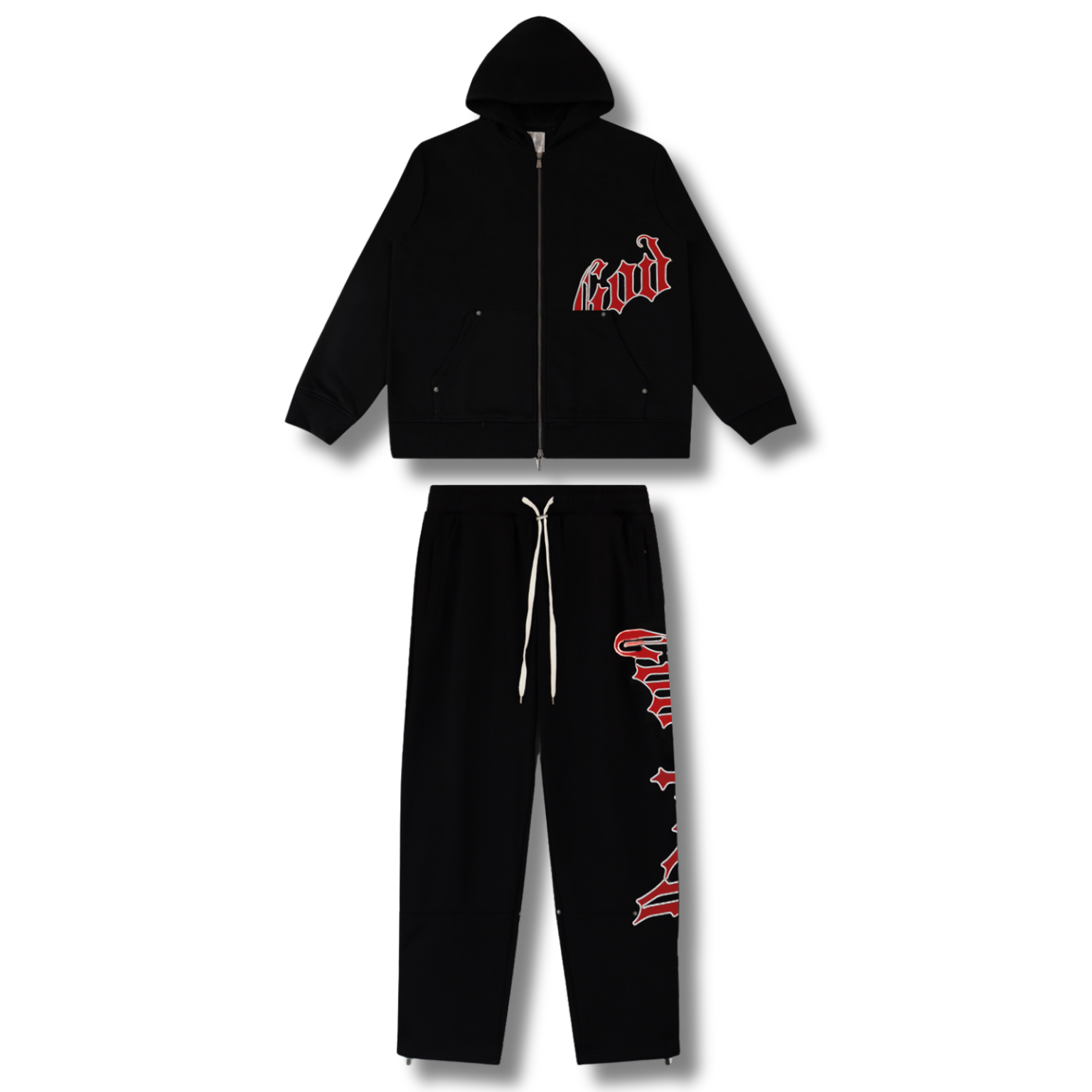 G Speed Tracksuit black w red