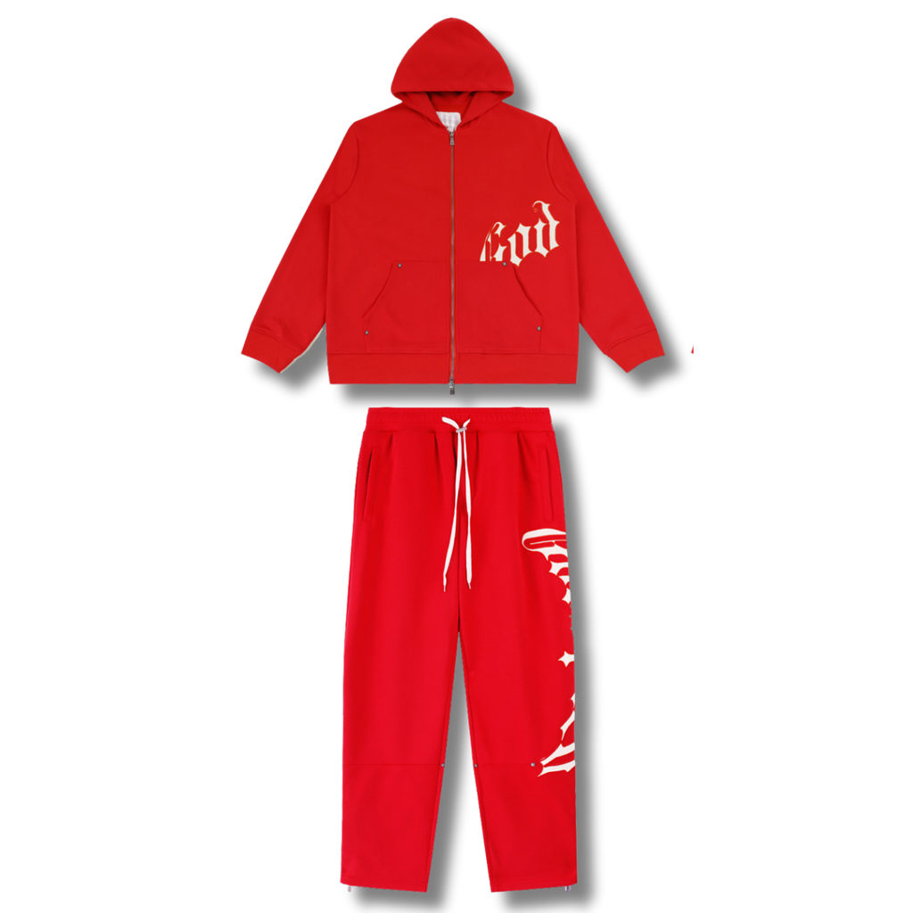 G Speed Tracksuit red