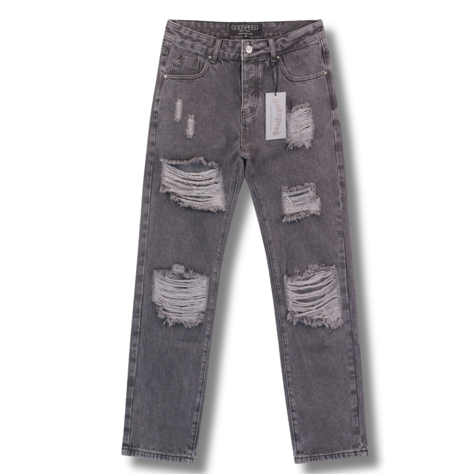 G Speed Jeans ripped gray