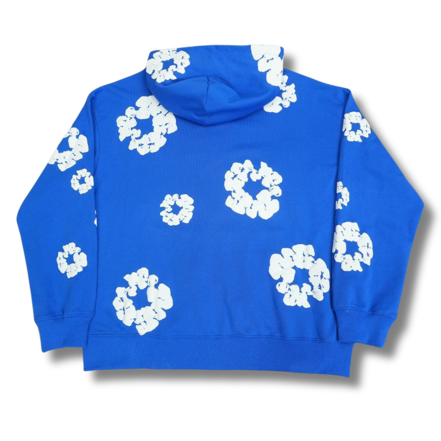 D Tears zip up Hoodie blue