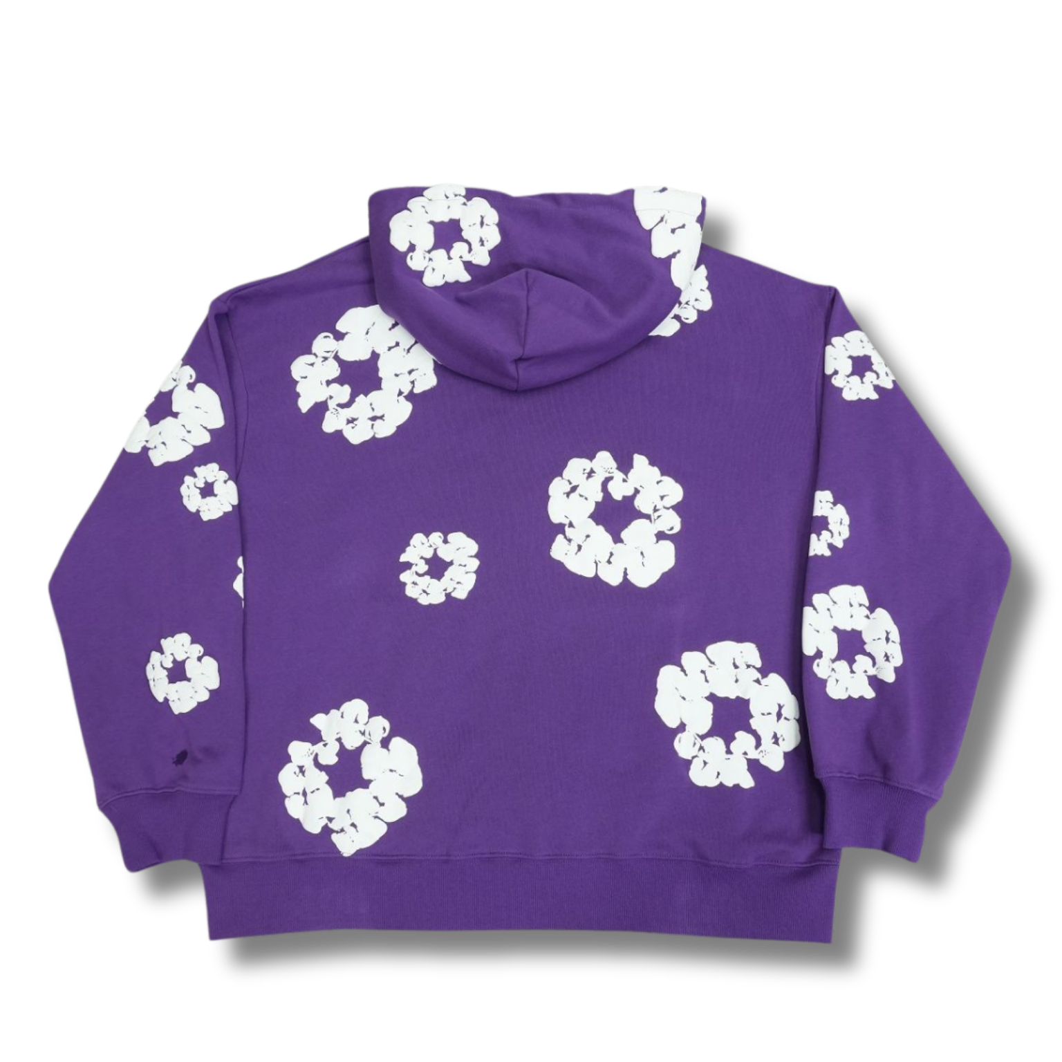 D Tears zip up Hoodie purple