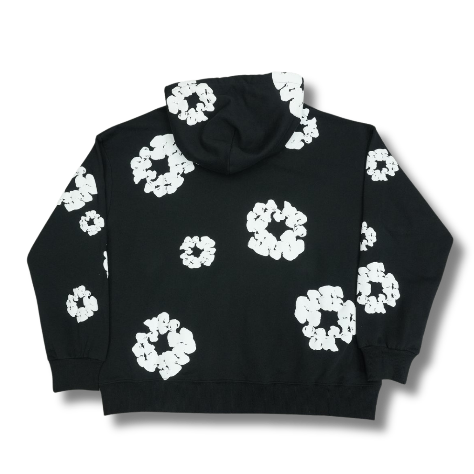 D Tears zip up Hoodie black