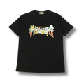 D Tears T Shirt flower Black