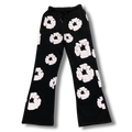 D Tears wide leg trousers black