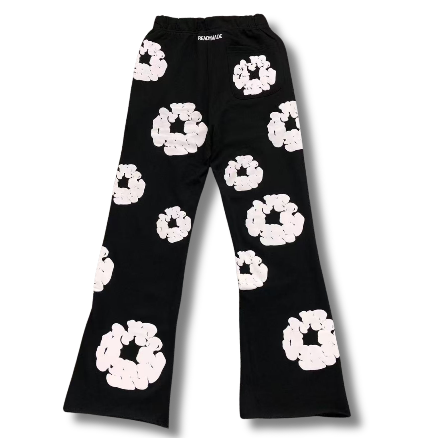 D Tears wide leg trousers black