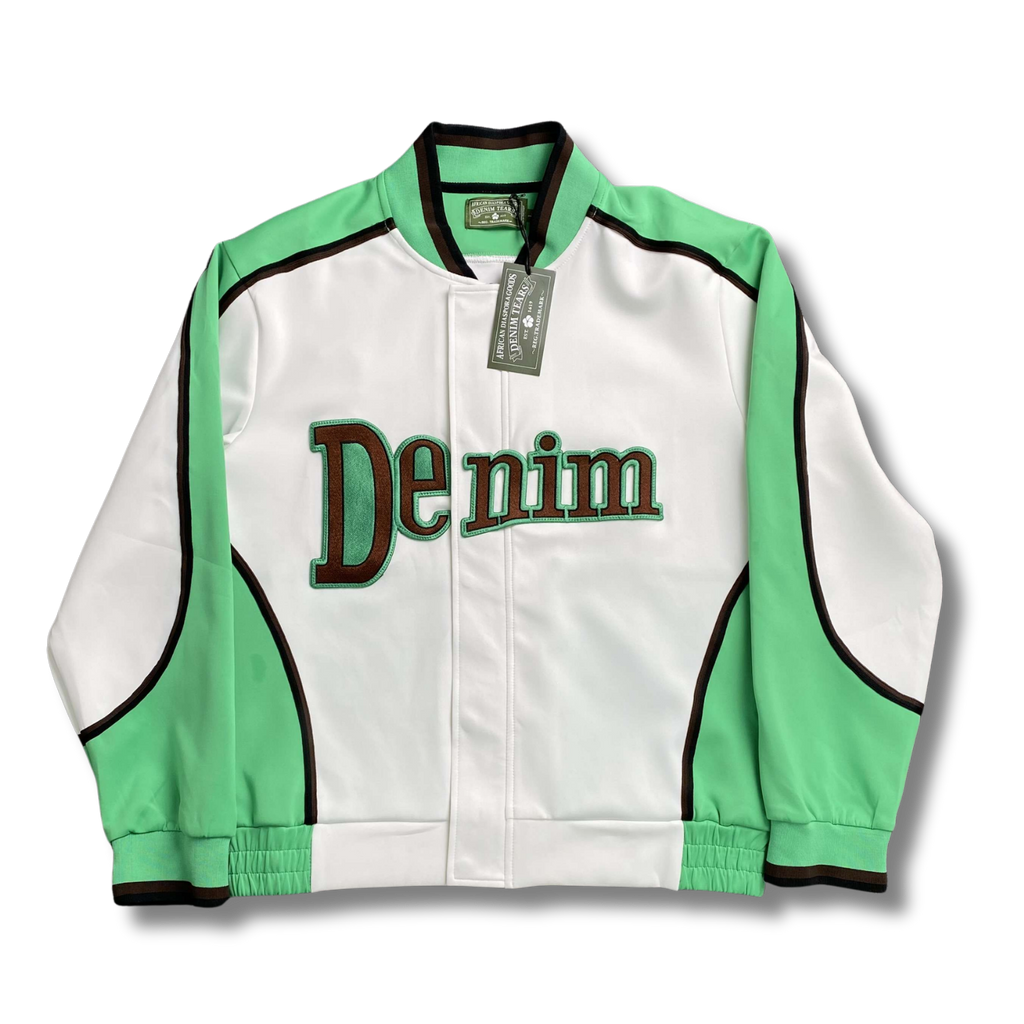 D Tears jacket green w white