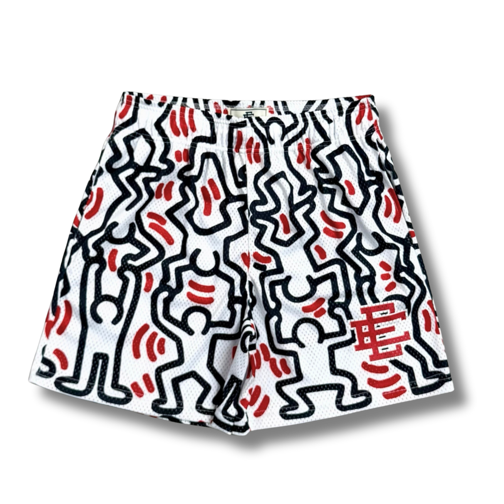 Eric E shorts people black w white