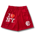 Eric E shorts I love new York red