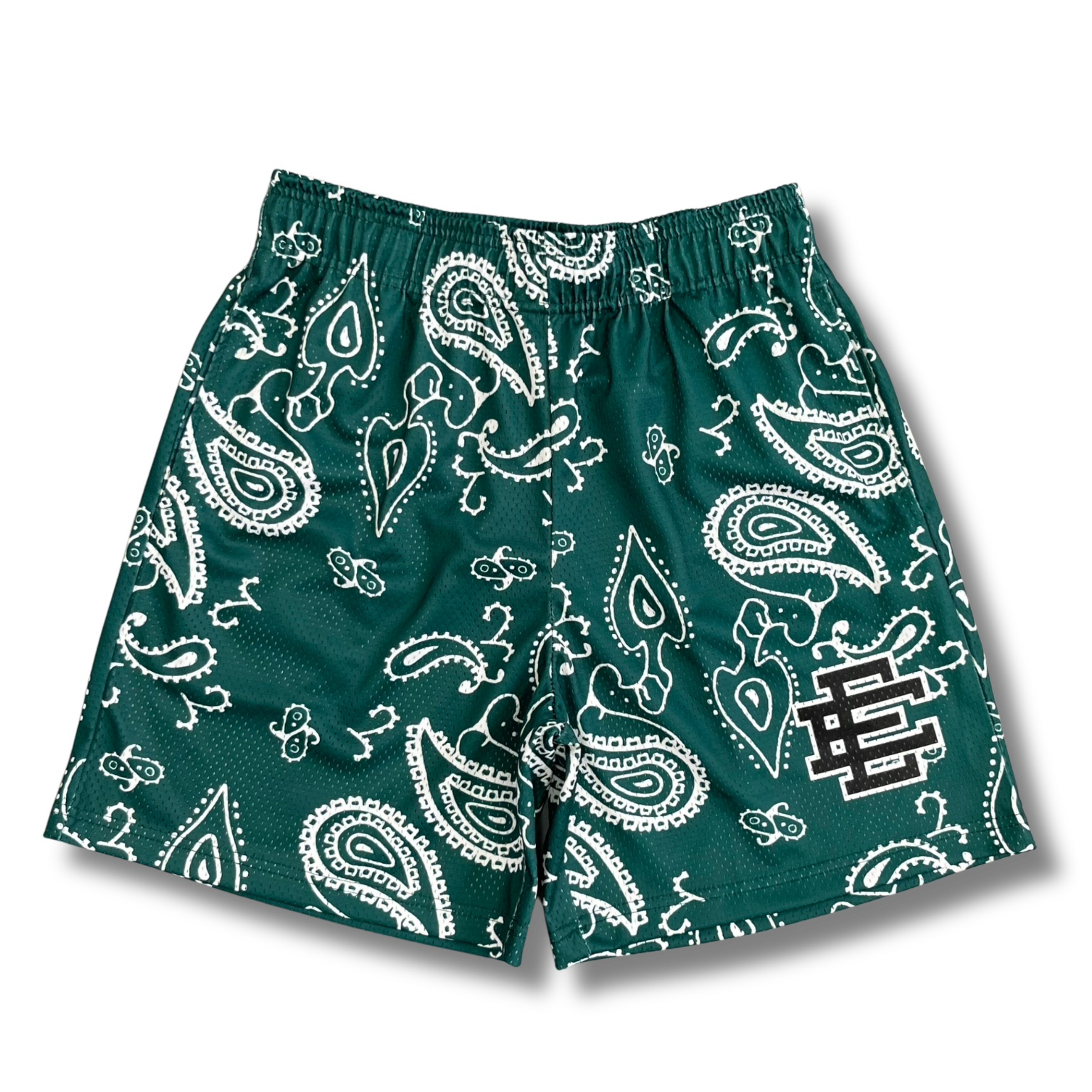 Eric E shorts basic Paisley green