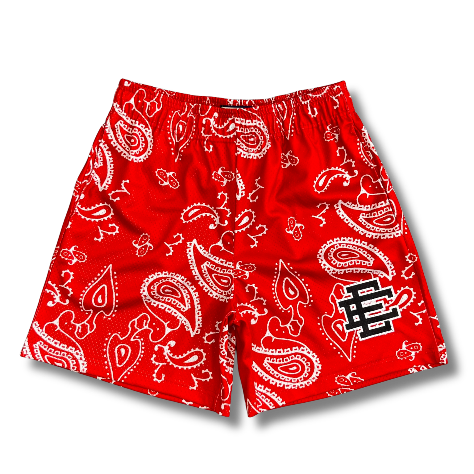 Eric E shorts basic Paisley red
