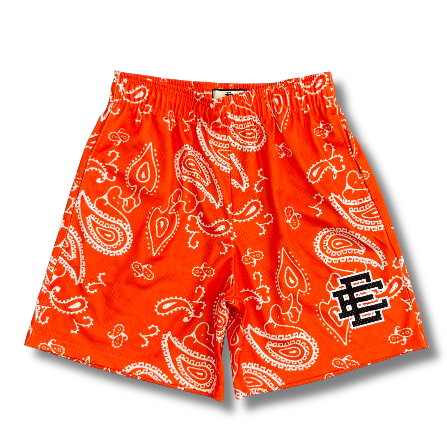 Eric E shorts basic Paisley orange