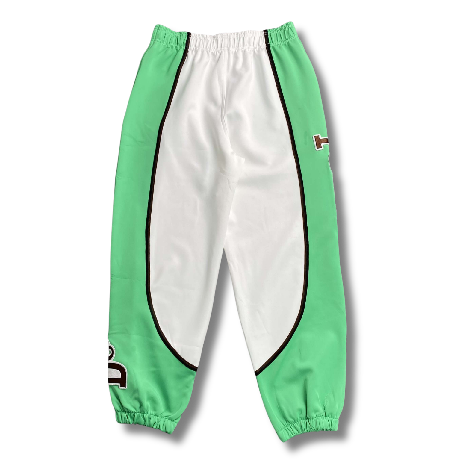 D Tears Pants green w white