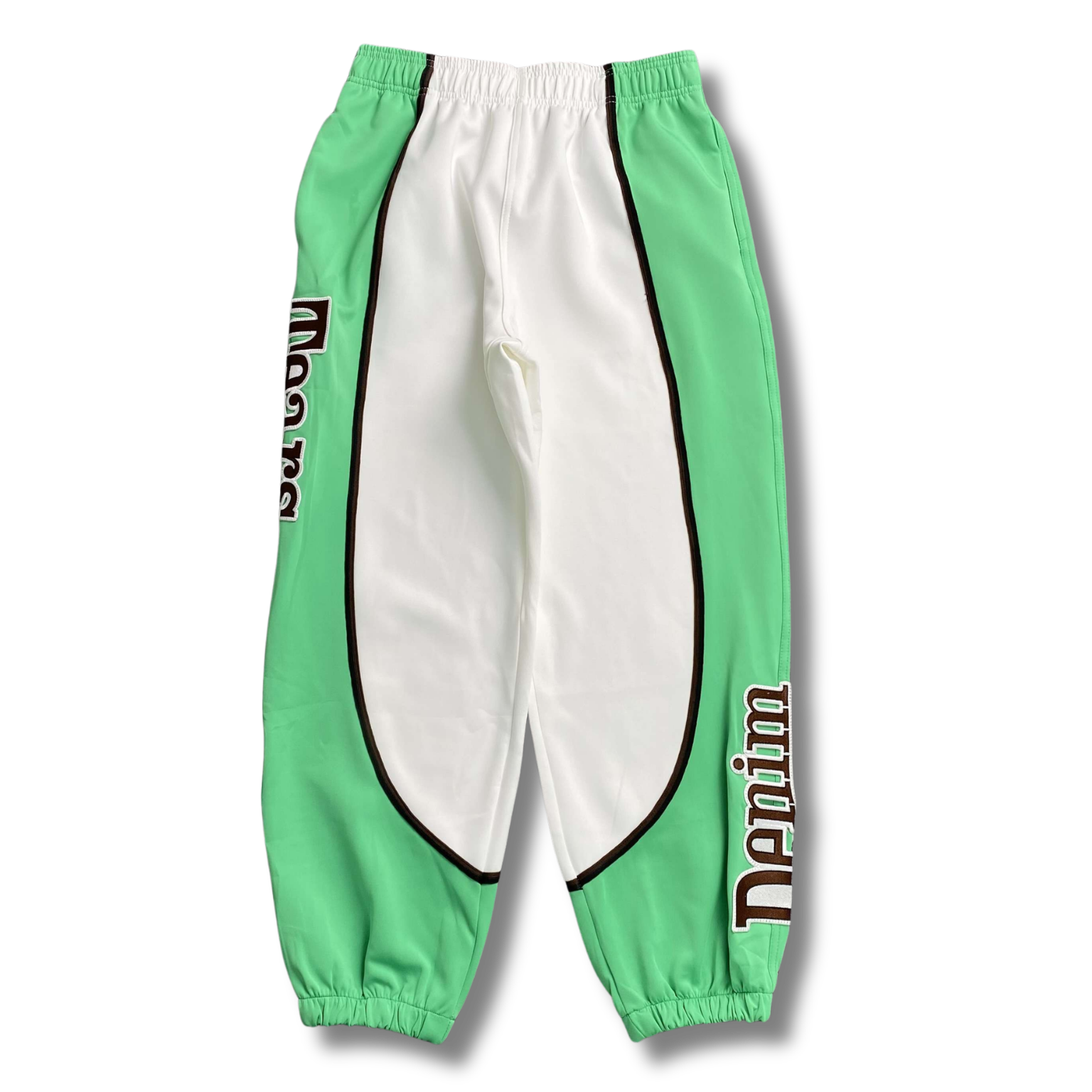 D Tears Pants green w white