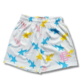 Eric E shorts x Bape Stars yellow w blue
