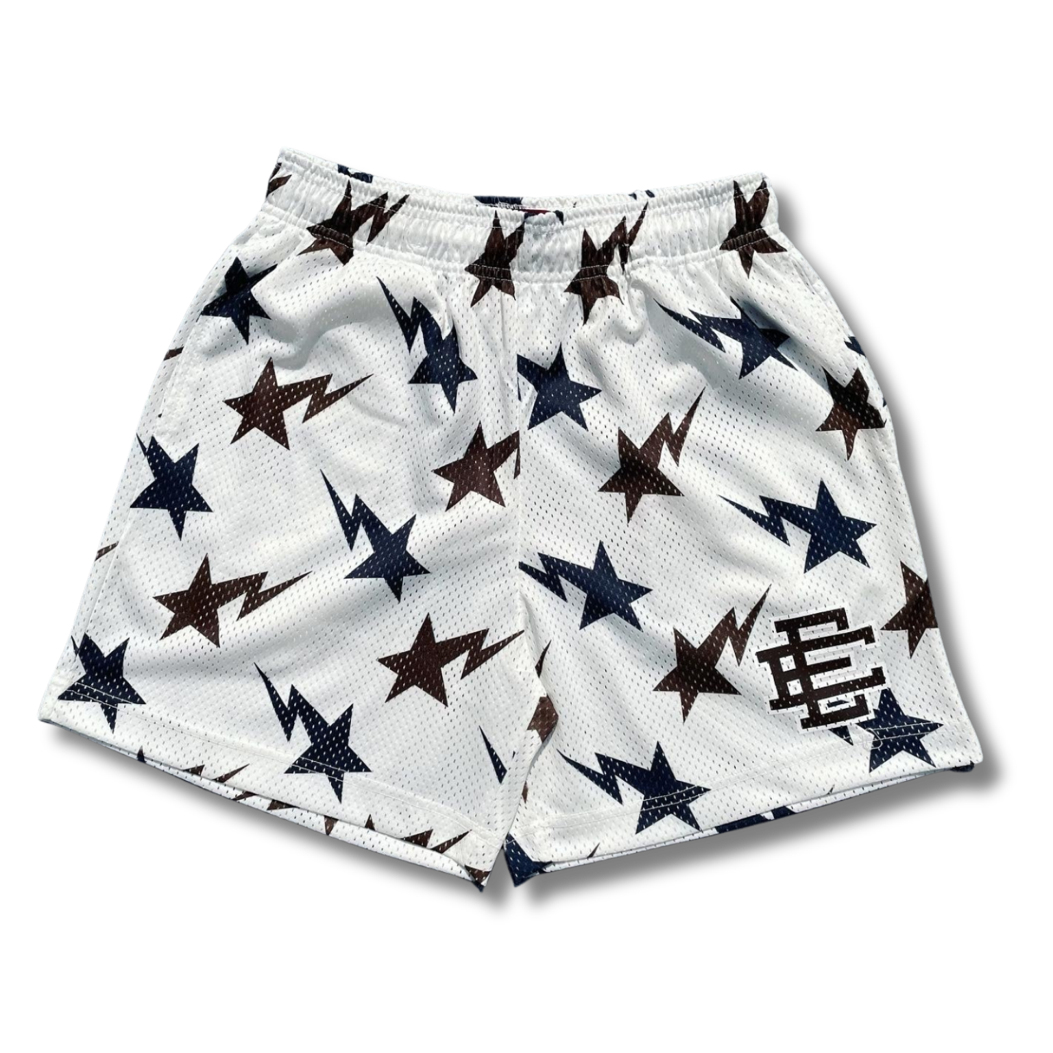 Eric E shorts x Bape Stars black w white
