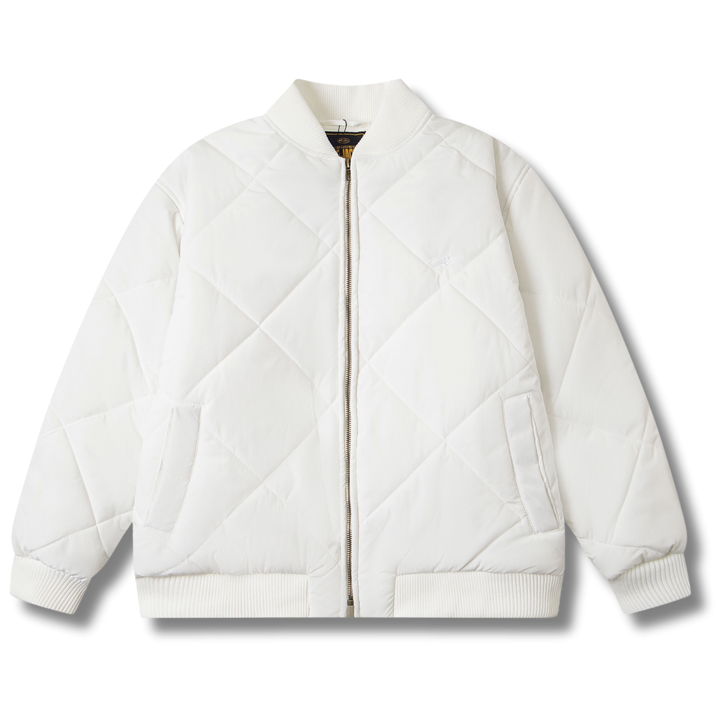 White Bomber Cortez Jacket