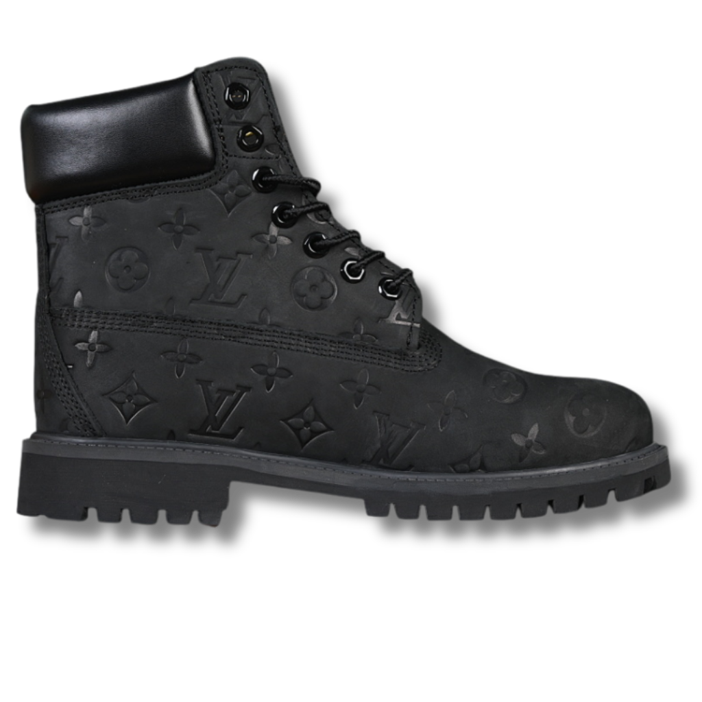 Black LV Timber Boots