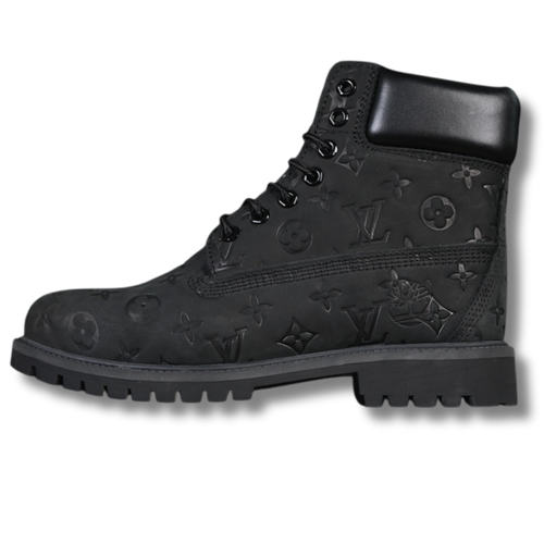 Black LV Timber Boots
