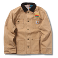 Light Brown Stu Car Denim Jacket