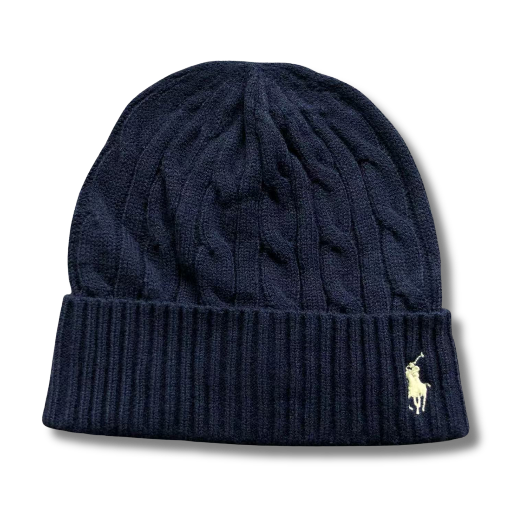 Ralph L Beanie Navy Blue