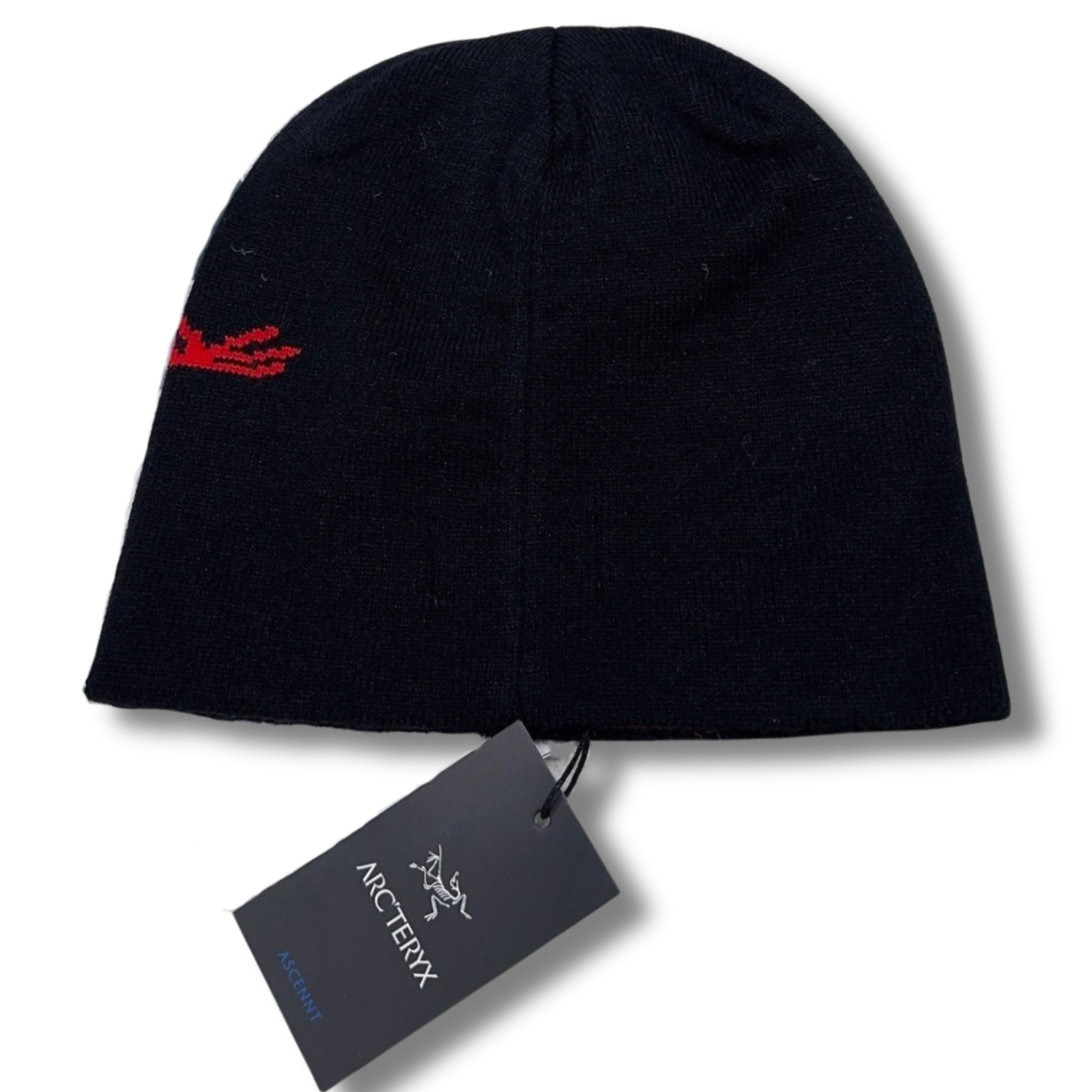 Arc' Beanie Black w Red