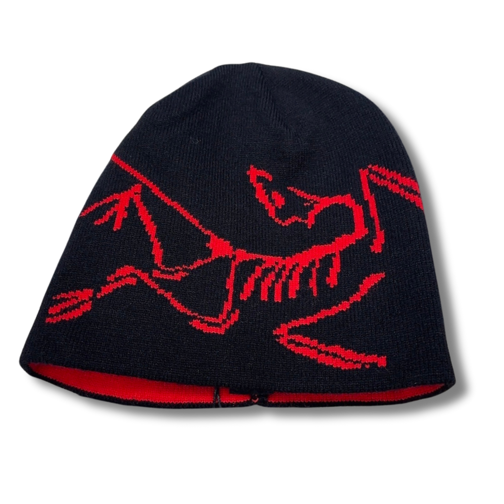 Arc' Beanie Black w Red