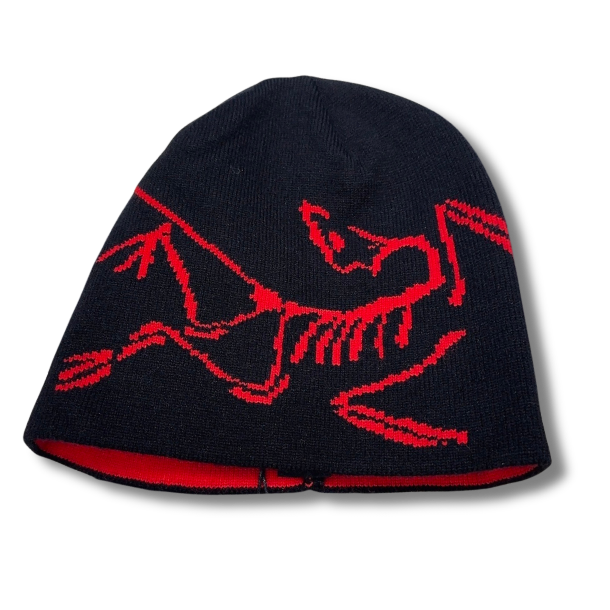 Arc' Beanie Black w Red