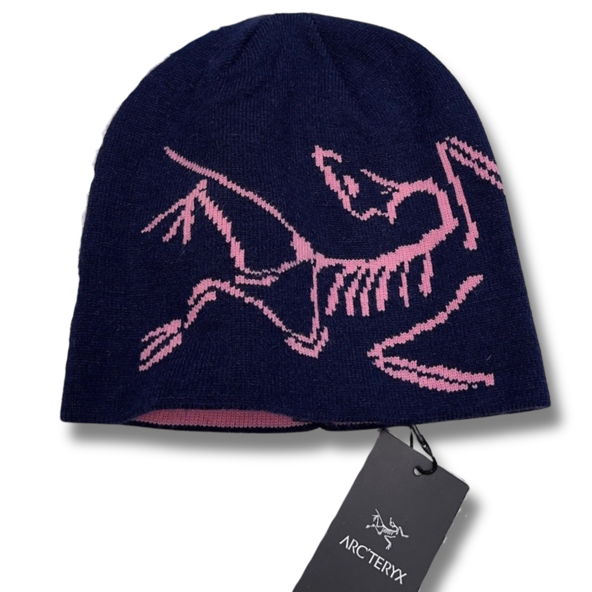 Arc' Beanie Navy w Pink